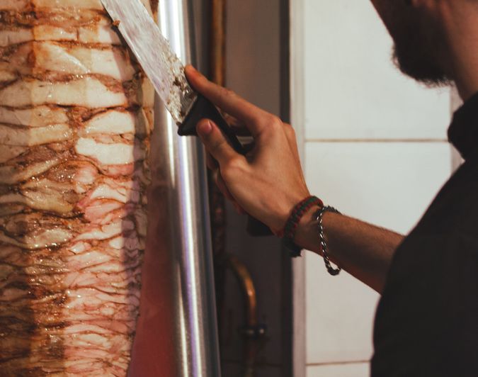 Döner vom Spieß bei Luppo
